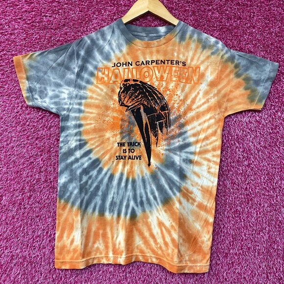 John Carpenter Micheal Myers Halloween Movie Tie Dye T-Shirt Small - Picture 1 of 4